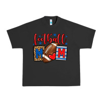 Pigment Black Football mom red and blue team color mother's day Urban Heavy Tee - HowdyJamesFarm