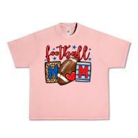 Salmon Football mom red and blue team color mother's day Urban Heavy Tee - HowdyJamesFarm