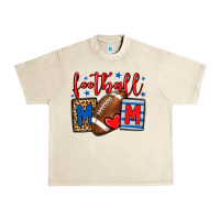 Sandshell Football mom red and blue team color mother's day Urban Heavy Tee - HowdyJamesFarm