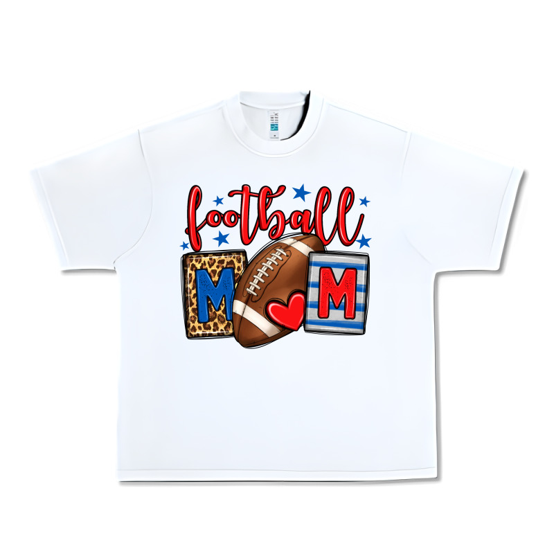 Football Mom Red And Blue Team Color Mother's Day Urban Heavy Tee by HowdyJamesFarm | Teevron