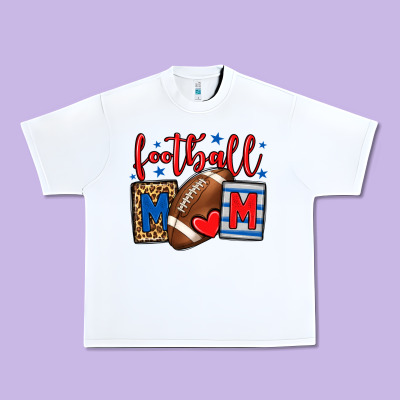 Football Mom Red And Blue Team Color Mother's Day Urban Heavy Tee Designed By Howdyjamesfarm