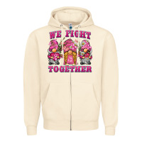 Sandshell we fight together breast cancer gnome Zipper Hoodie - BarkalooDesign