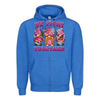 True Royal we fight together breast cancer gnome Zipper Hoodie - BarkalooDesign