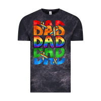 Cloud Black Dad dad dad pride Vintage Tee - CowGirlArtShop