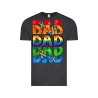 Vintage Black Dad dad dad pride Vintage Tee - CowGirlArtShop