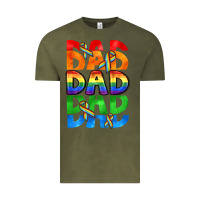 Vintage Olive Dad dad dad pride Vintage Tee - CowGirlArtShop