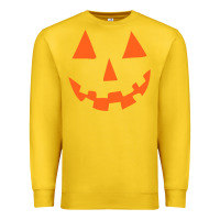 Lemon Halloween Pumpkin Face Gift Creepy Spooky Horror Premium Sweatshirt - maiPhamDesign