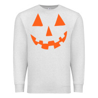 Oatmeal Heather Halloween Pumpkin Face Gift Creepy Spooky Horror Premium Sweatshirt - maiPhamDesign