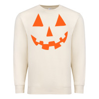 Sandshell Halloween Pumpkin Face Gift Creepy Spooky Horror Premium Sweatshirt - maiPhamDesign