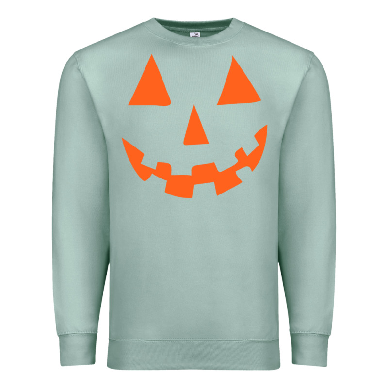 Halloween Pumpkin Face Gift Creepy Spooky Horror Premium Sweatshirt by maiPhamDesign | Teevron