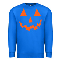 True Royal Halloween Pumpkin Face Gift Creepy Spooky Horror Premium Sweatshirt - maiPhamDesign