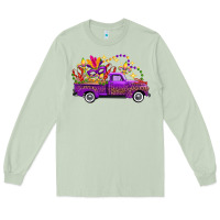 Matcha Mardi Gras Leopard Truck Long Sleeve Tee - FaDigitalArtStudio
