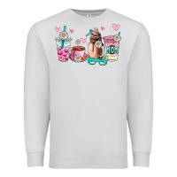 Dove Grey mom coffee cup Premium Sweatshirt - AdoDesignShop