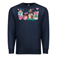Navy mom coffee cup Premium Sweatshirt - AdoDesignShop