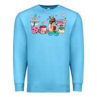 Ocean Blue mom coffee cup Premium Sweatshirt - AdoDesignShop