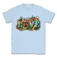 Dusty Blue Love baby Cow Classic Tee - HowdyJamesFarm