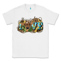 White Love baby Cow Classic Tee - HowdyJamesFarm