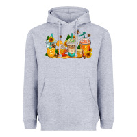 Heather Grey bumble bee coffee cups Heavyweight Hoodie - AdoDesignShop