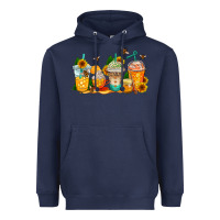 Navy bumble bee coffee cups Heavyweight Hoodie - AdoDesignShop