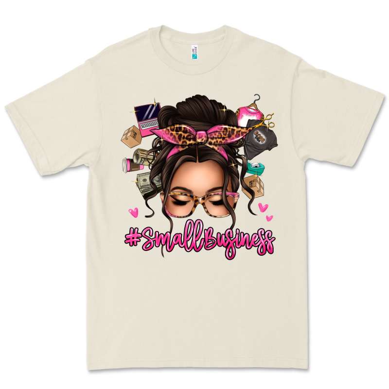 Small Business Messy Bun Premium Tee by texasbilliewilder | Teevron