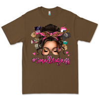 Cacao Small business messy bun Premium Tee - texasbilliewilder