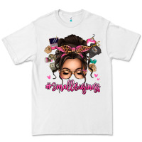White Small business messy bun Premium Tee - texasbilliewilder