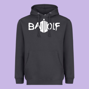 Bad Wolf   Doctor Who Heavyweight Hoodie Designed By Maiphamdesign