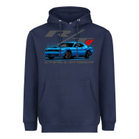 Navy Blue Challenger RT T-Shirt Heavyweight Hoodie - maiPhamDesign