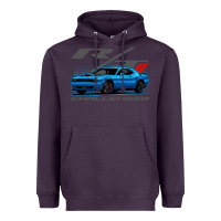 Plum Blue Challenger RT T-Shirt Heavyweight Hoodie - maiPhamDesign