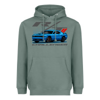 Sage Blue Challenger RT T-Shirt Heavyweight Hoodie - maiPhamDesign