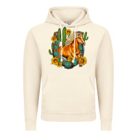 Vintage Artic western horse cactus sunflowers horseshoe Vintage Hoodie - OliviaCreatesArt