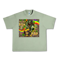 Oil Green St. Pat Rex Day Urban Heavy Tee - CowGirlArtShop