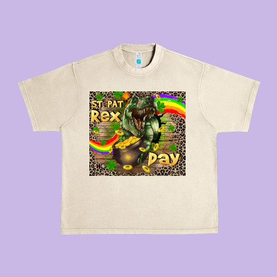 St. Pat Rex Day Urban Heavy Tee Designed By Cowgirlartshop