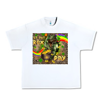 White St. Pat Rex Day Urban Heavy Tee - CowGirlArtShop