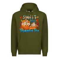 Army Green Sweet Like Pumpkin Pie Premium Hoodie - CowhideDigitalArt