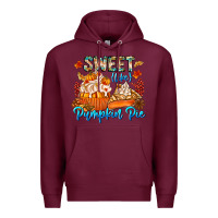 Burgundy Sweet Like Pumpkin Pie Premium Hoodie - CowhideDigitalArt