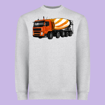 Cement Truck Heavyweight Sweatshirt Designed By Artiststas