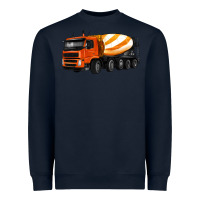Navy cement truck Heavyweight Sweatshirt - Artiststas