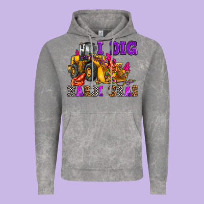 I Dig Mardi Gras Olivia Vintage Hoodie Designed By Oliviacreatesart