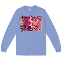 Colony Blue breast cancer brushstroke Long Sleeve Tee - FaDigitalArtStudio