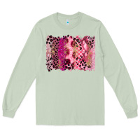Matcha breast cancer brushstroke Long Sleeve Tee - FaDigitalArtStudio