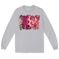 Moon Dust breast cancer brushstroke Long Sleeve Tee - FaDigitalArtStudio