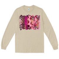 Mushroom breast cancer brushstroke Long Sleeve Tee - FaDigitalArtStudio
