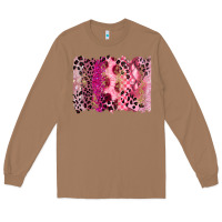Toasted Coconut breast cancer brushstroke Long Sleeve Tee - FaDigitalArtStudio