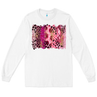 White breast cancer brushstroke Long Sleeve Tee - FaDigitalArtStudio