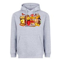 Heather Grey softball coffee cups Heavyweight Hoodie - AdoDesignShop