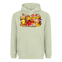 Matcha softball coffee cups Heavyweight Hoodie - AdoDesignShop