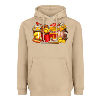 Mushroom softball coffee cups Heavyweight Hoodie - AdoDesignShop