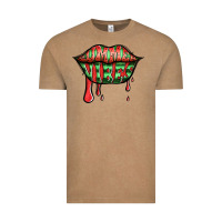 Vintage Coffee summer vibes watermelon lips Vintage Tee - Jasminsmagicworld