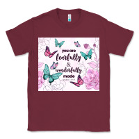 Burgundy you are fearfully and wonderfully made Classic Tee - TumblerDesignByShophia